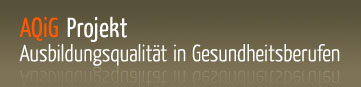 Logo AQiG Projekt - Ausbildungsqualität in Gesundheitsberufen